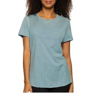 NWT Felina Women Everyday Short Sleeve Crew Neck T Shirt Green Sz M $35 9HL218